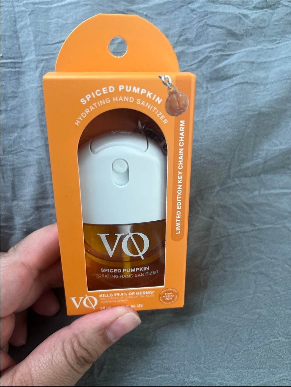 Target VQ Spiced Pumpkin Hydrating Hand Sanitizer - White & Orange